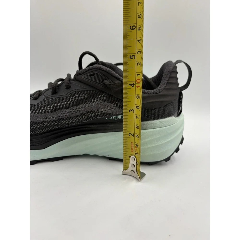 Topo Athletic Vista Max Cushion Trail Running Shoes Black Mint Mens 8.5  10